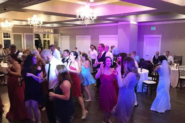 Guests dancing