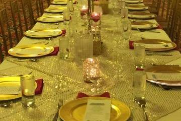 Dining area set-up
