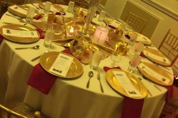 Dining area set-up