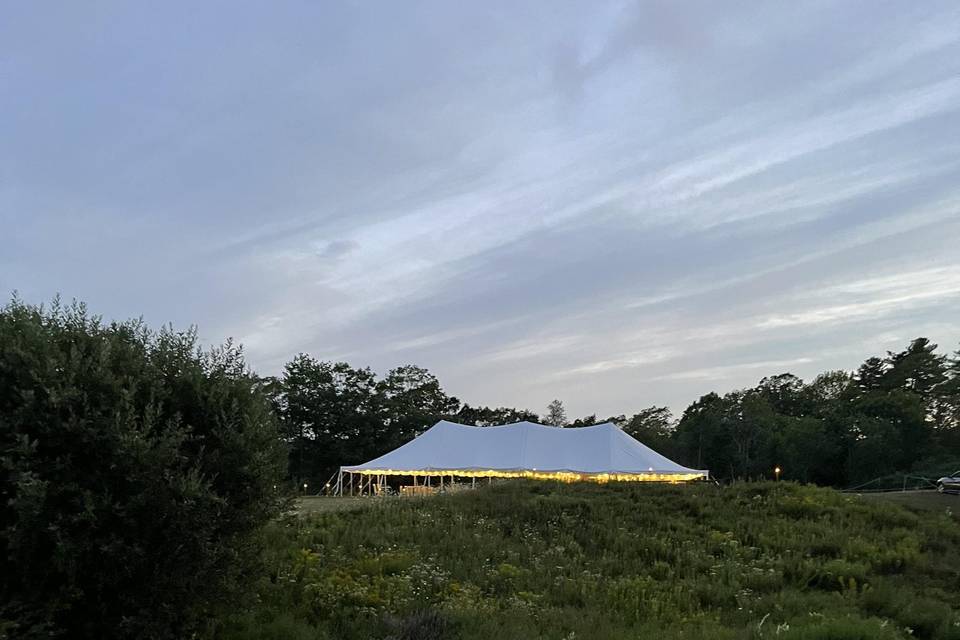 Tent at night