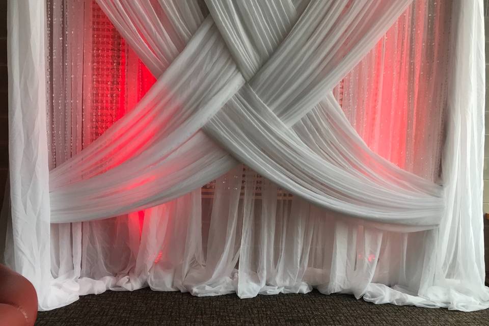 10x10 Backdrop w/ Sequin cloth