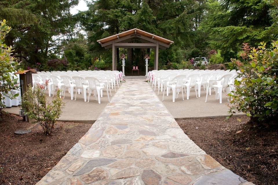 Take the scenic route on your walk down the aisle