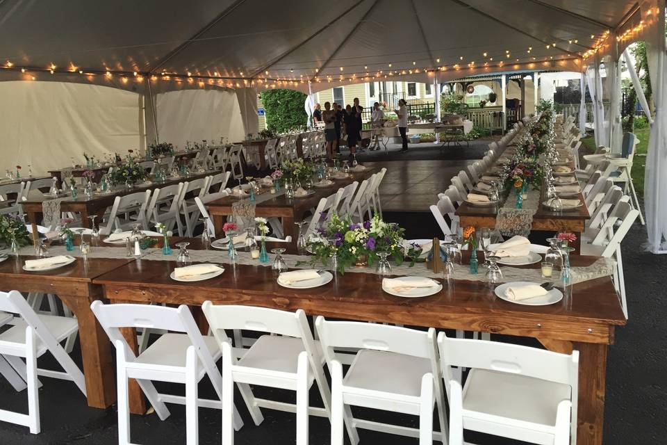 Reception table setup