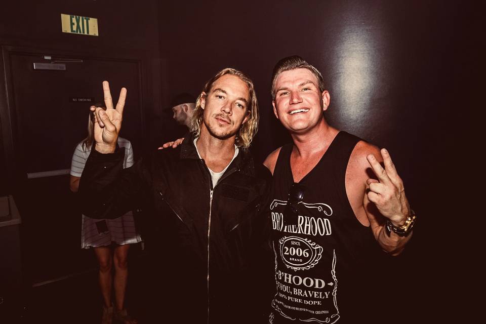 Backstage with Diplo!