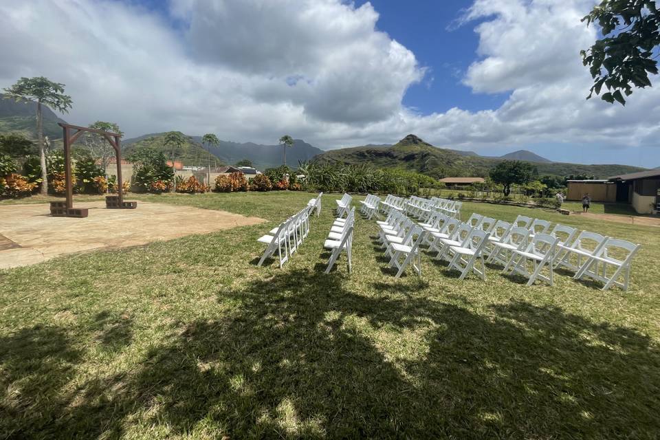 Ceremony w/chairs