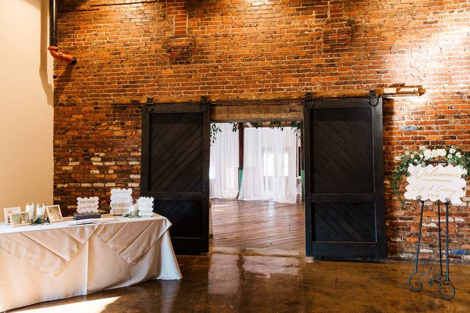 Guest Book/Gift Table Entrance