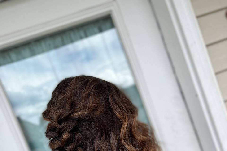 Curly up-do