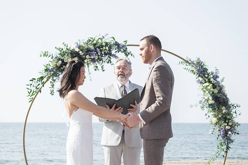 Crete beach wedding