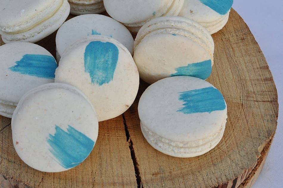 Hand-painted macaroons