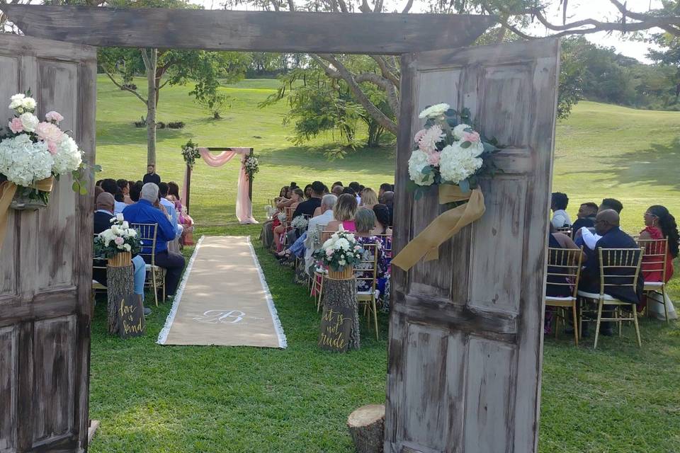 Outdoor wedding