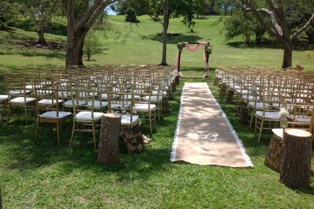 Garden ceremony by us