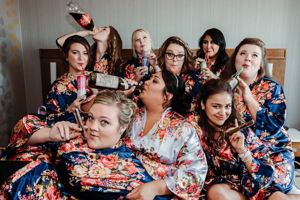 Maria and bridesmaids
