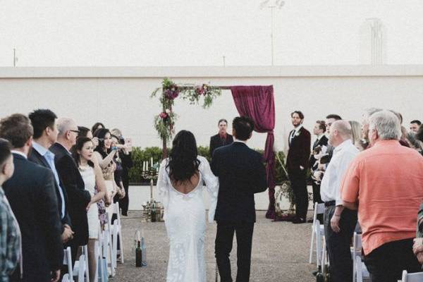 Rooftop ceremony