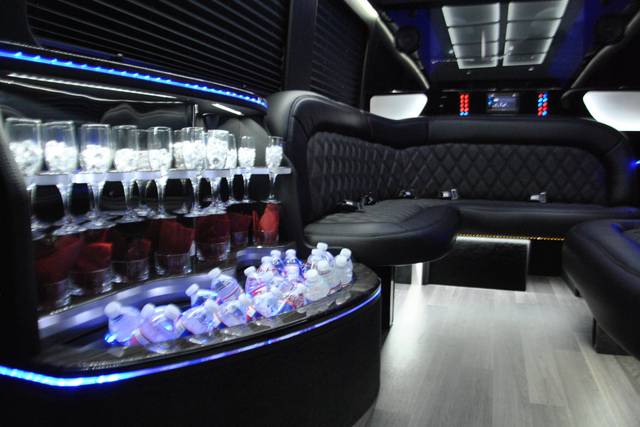 13-passenger Limo Interior