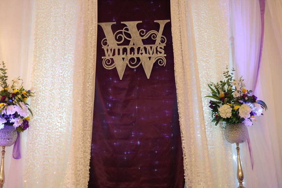 Bride/Groom Backdrop