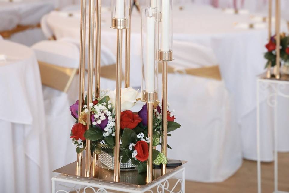 Candelabra table centerpiece