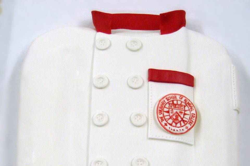 Chef's coat grooms cake