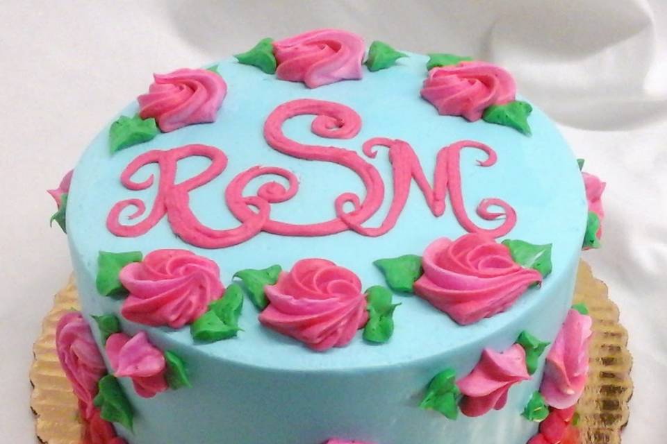 Monogram Cake
