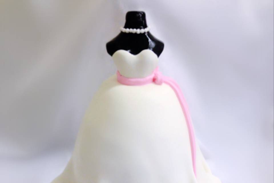 Wedding Dress Shaped Cake