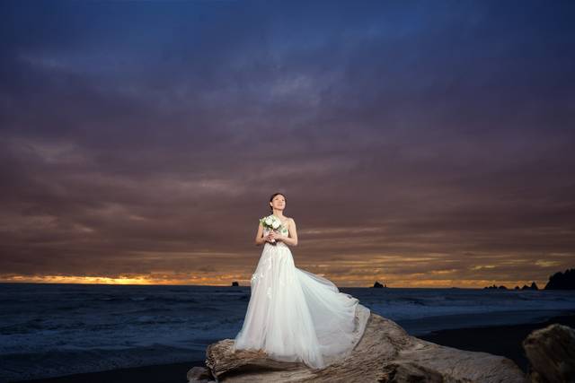 Ruby beach wedding