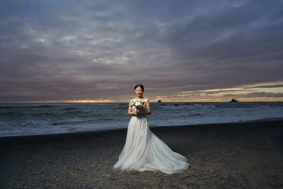 Ruby beach wedding