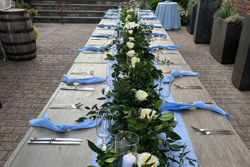 Single Long Table Seating