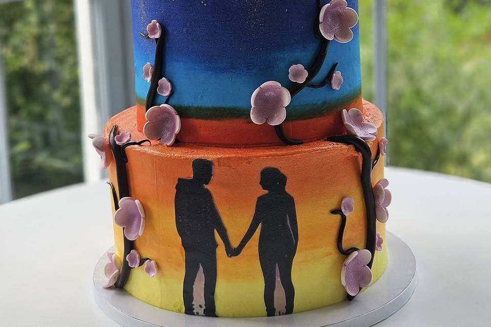 Sunset and Night Sky