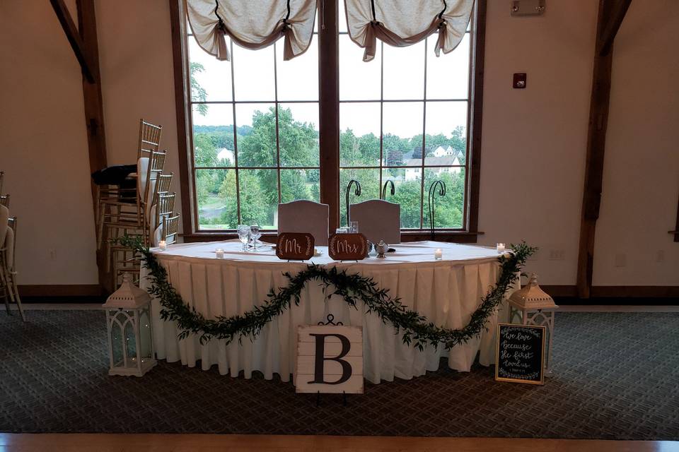 SWEETHEART TABLE