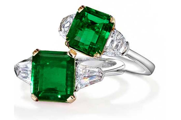 These beautiful Dual Toned Emerald engagement rings are just a sample of the unique and stunning engagement rings Whidbey Jeweler has to offer!