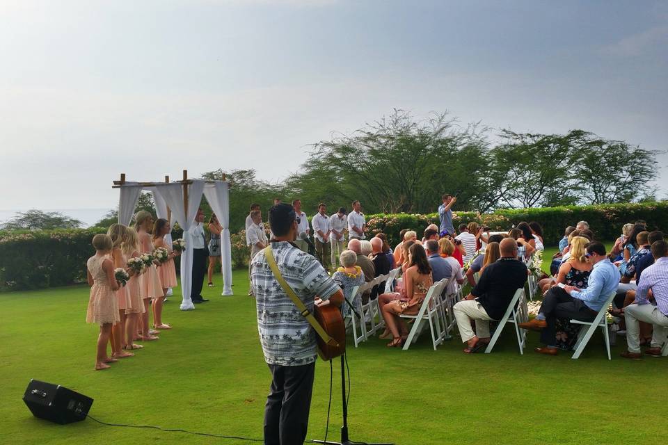 I use wireless lavalier microphones for the officiant, bride, or groom. I have wired microphones for any musicians and or speeches and singers.