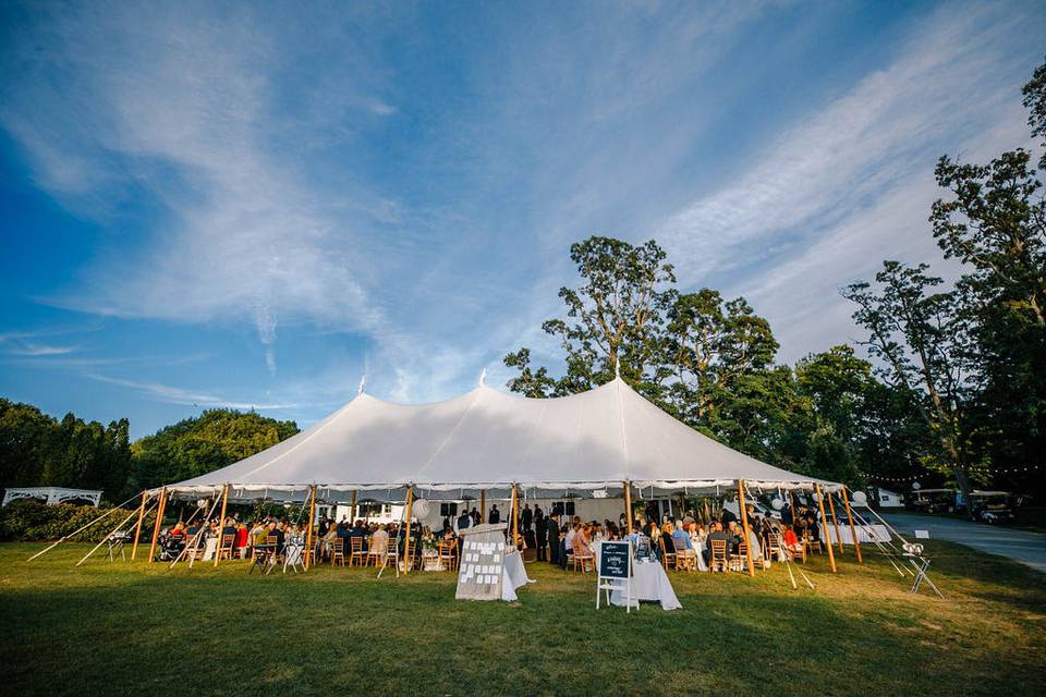 Tented reception