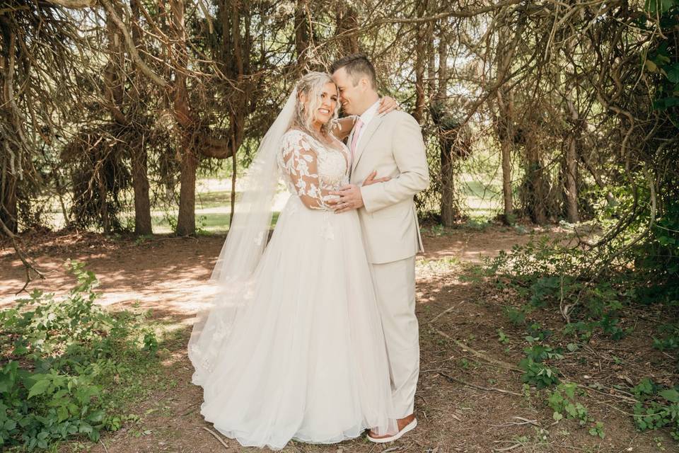 Lean into bride