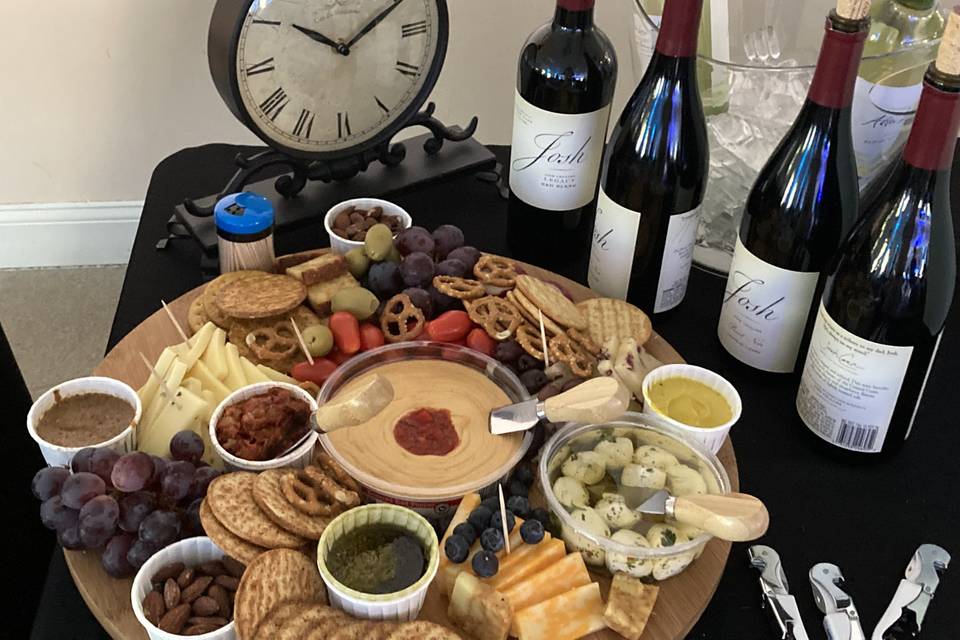 Wine & cheese table