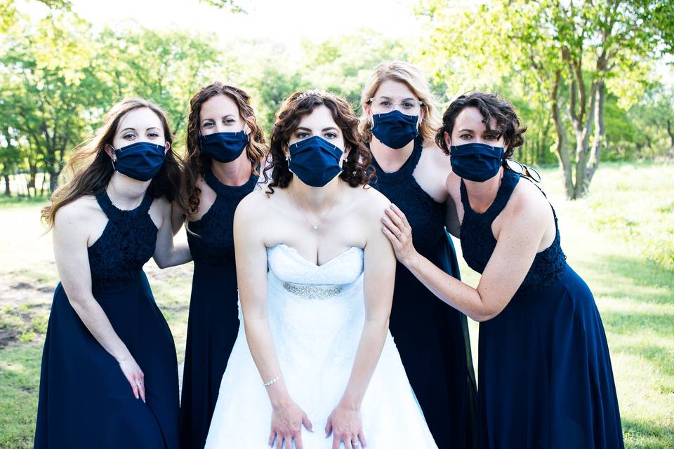 All masked and ready to wed!