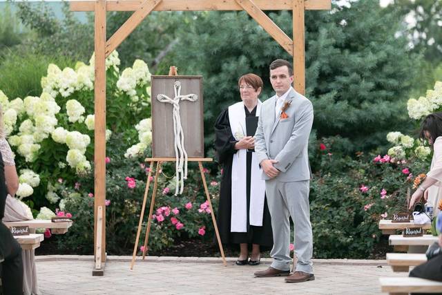 Groom waiting for his bride
