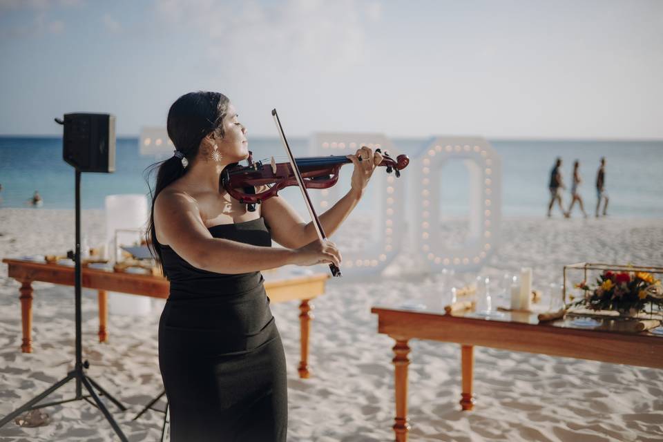 Serenata de boda en la playa de Aruba�