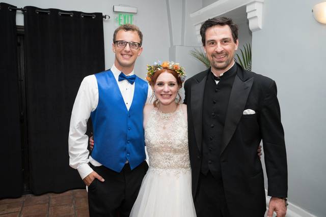 DJ Curtis with a happy couple
