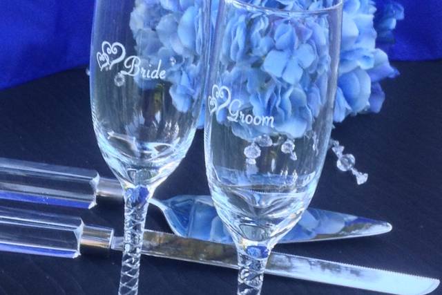 Champagne glasses