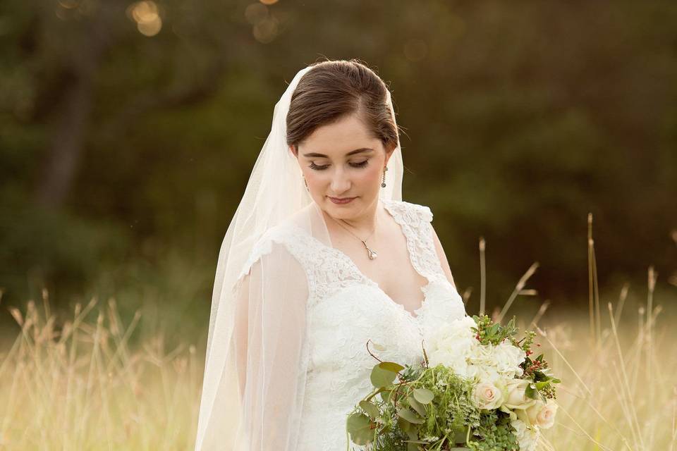 Bride in the meadow