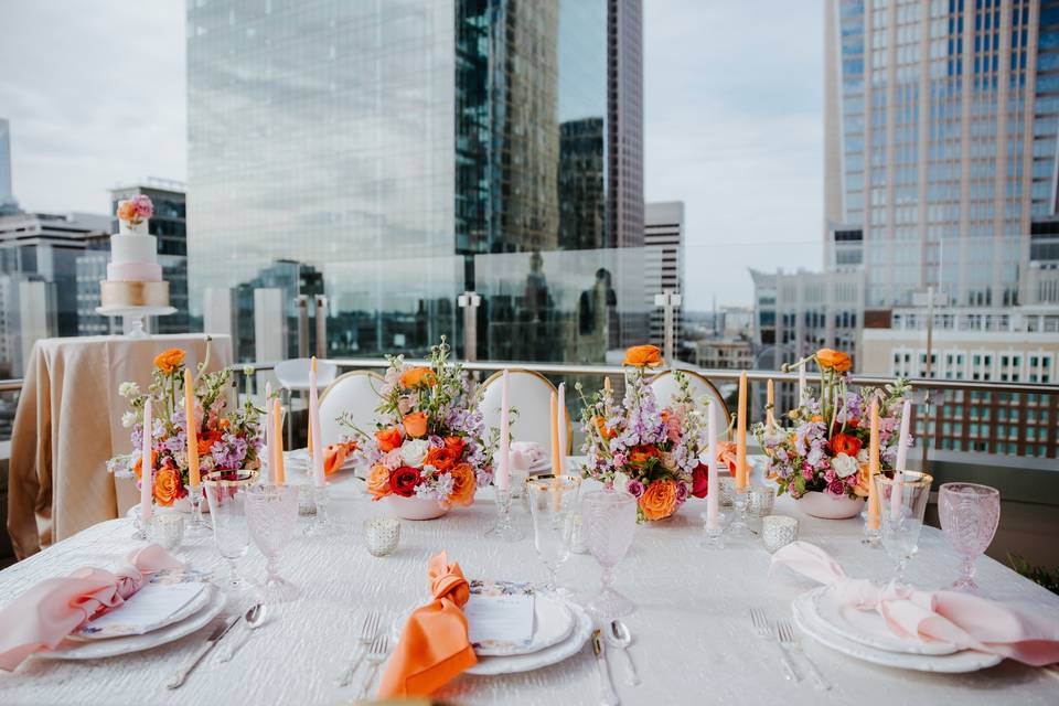 Rooftop wedding