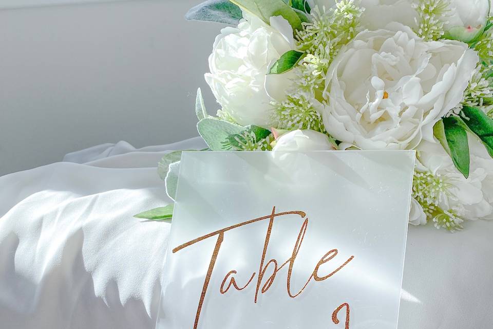 Table numbers