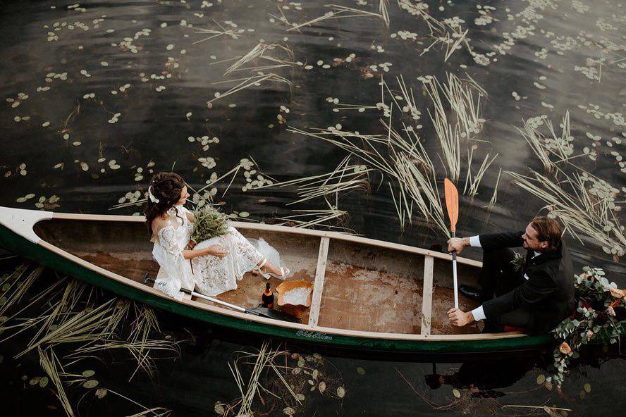 Romantic Canoe Ride