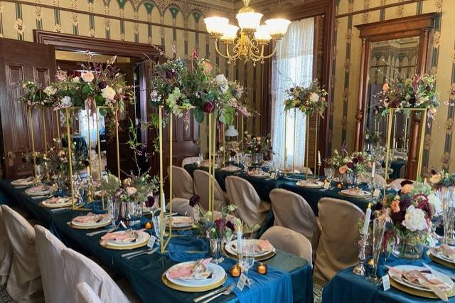 Wedding reception table