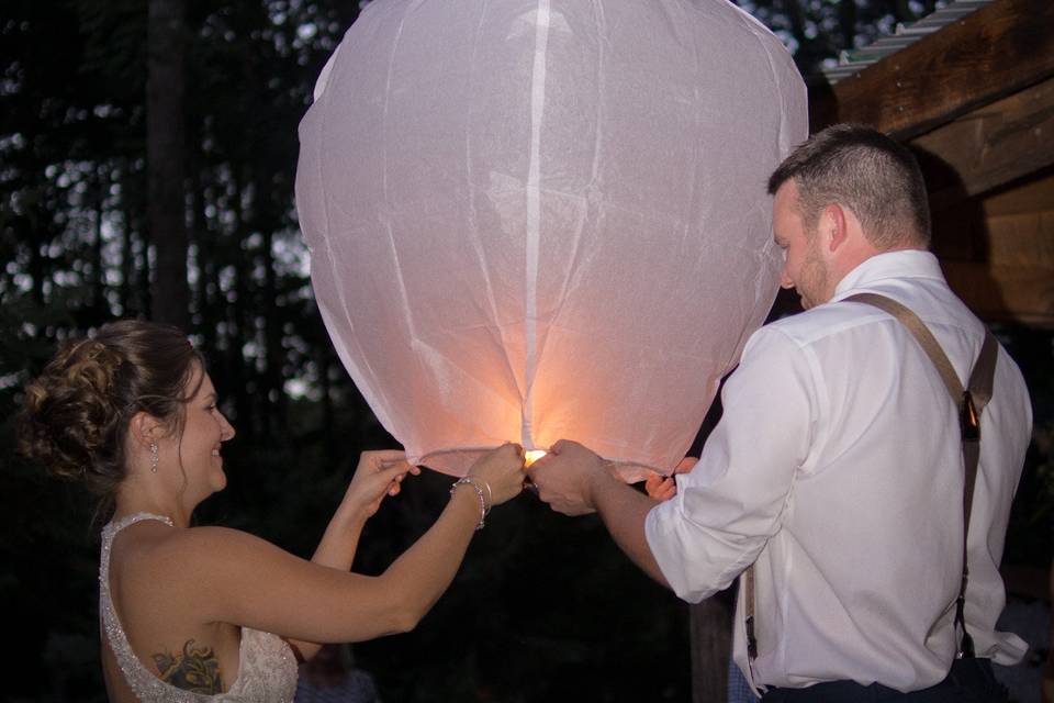 Wishing on a lantern