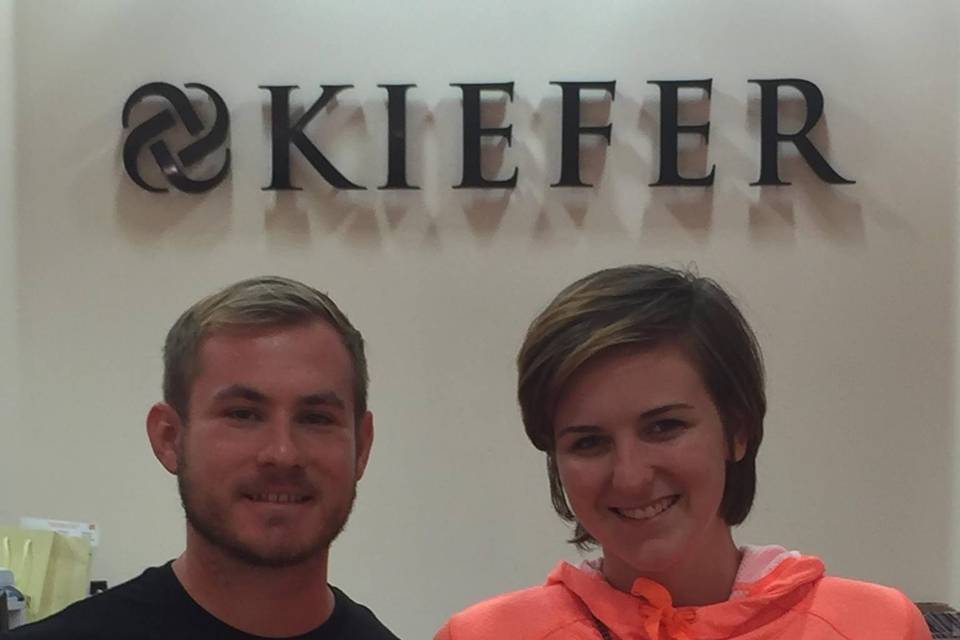 Congrats to our newest Kiefer Couple - Calvin and Sara got a beautiful black diamond halo engagement ring!