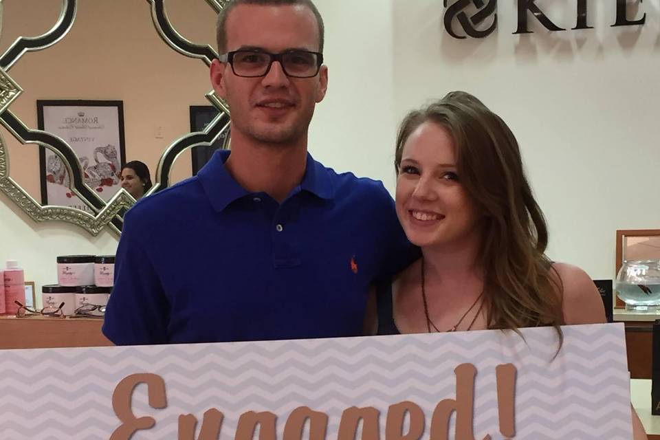 Congrats to Mallorie & Tim on their engagement! - Our newest Kiefer Couple!
