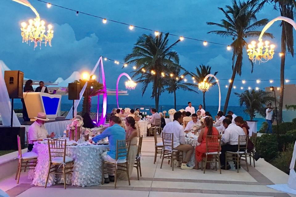 Terrace da vinci, dinner wedding reception