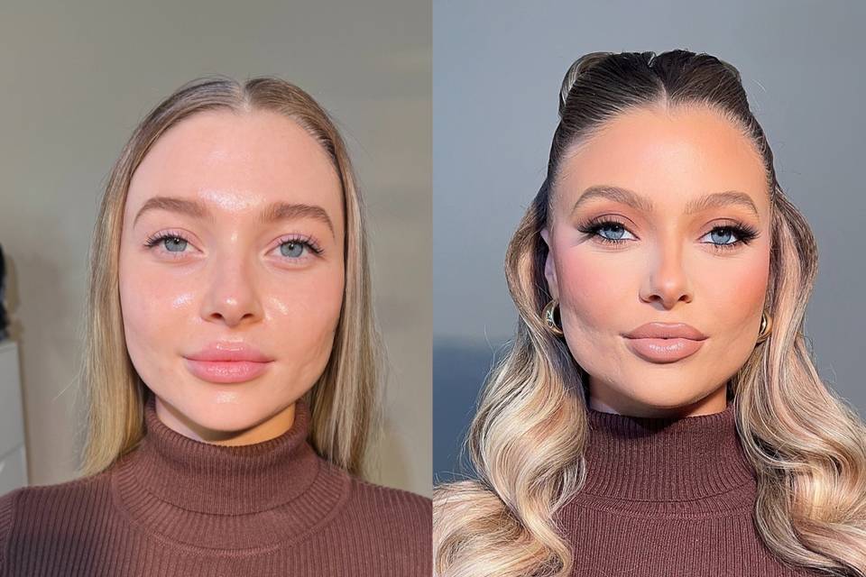 Makeup and hair