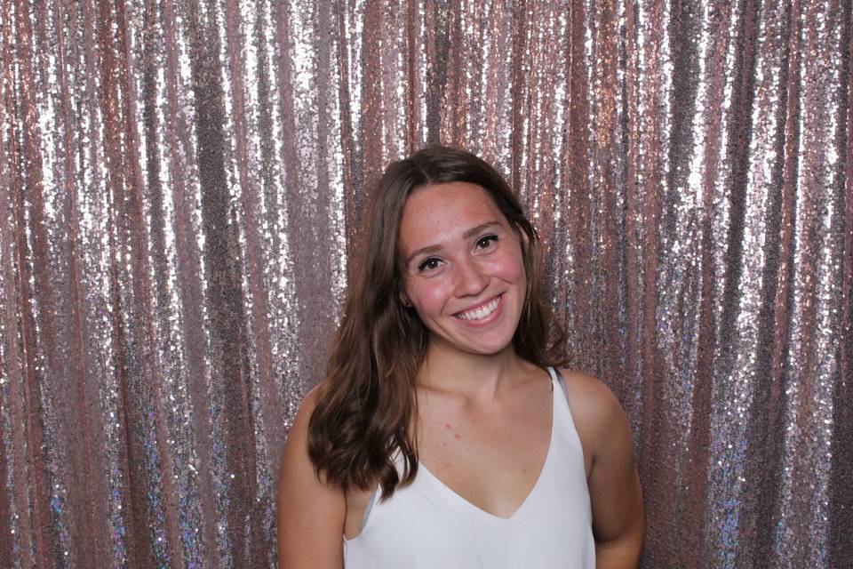 Sequin Rose Gold Backdrop