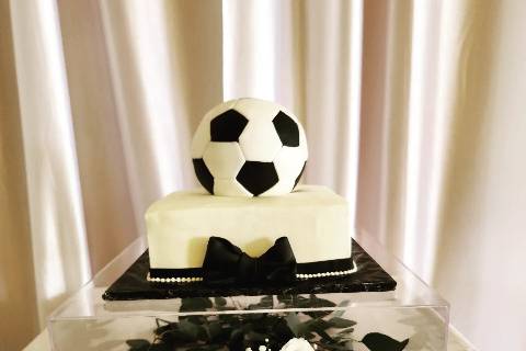 2 Tier soccer groom's cake